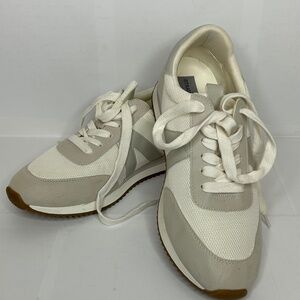 Strauss + Ramm THE RUNNER off White Women's Shoes Sneaker Suede Size 9M